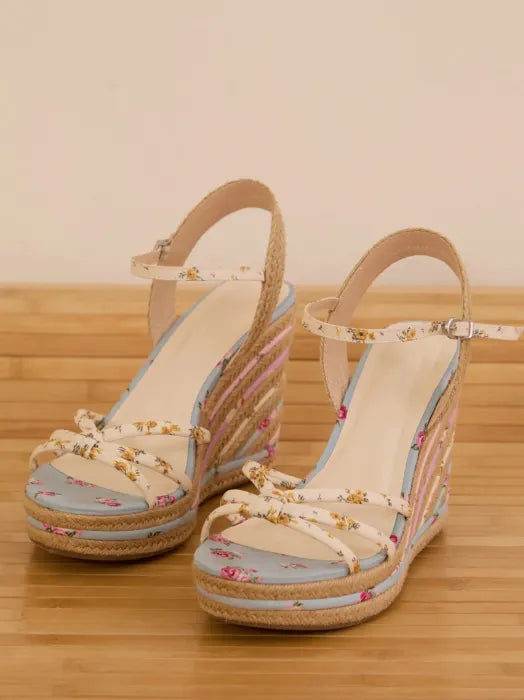 Kireli Floral Wedge Heels